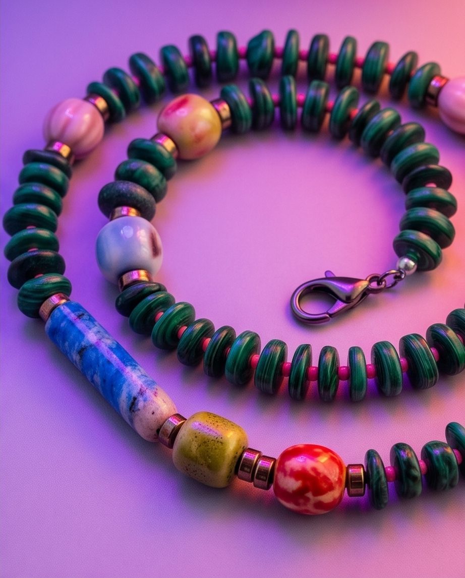Malachite si portelan